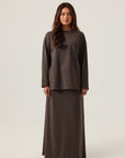 Mode.st Long Sleeve Cotton Tee - Pebble