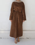 Corduroy Dress - Walnut