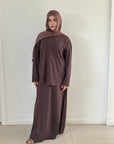 Mode.st Cotton Skirt - Mahogany