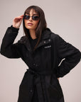 Mode.st Longline 2 in 1 Trench - Black