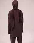 Mode.st Long Sleeve Cotton Tee - Mahogany