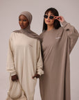 MODE.ST SWEATER DRESS - Oyster