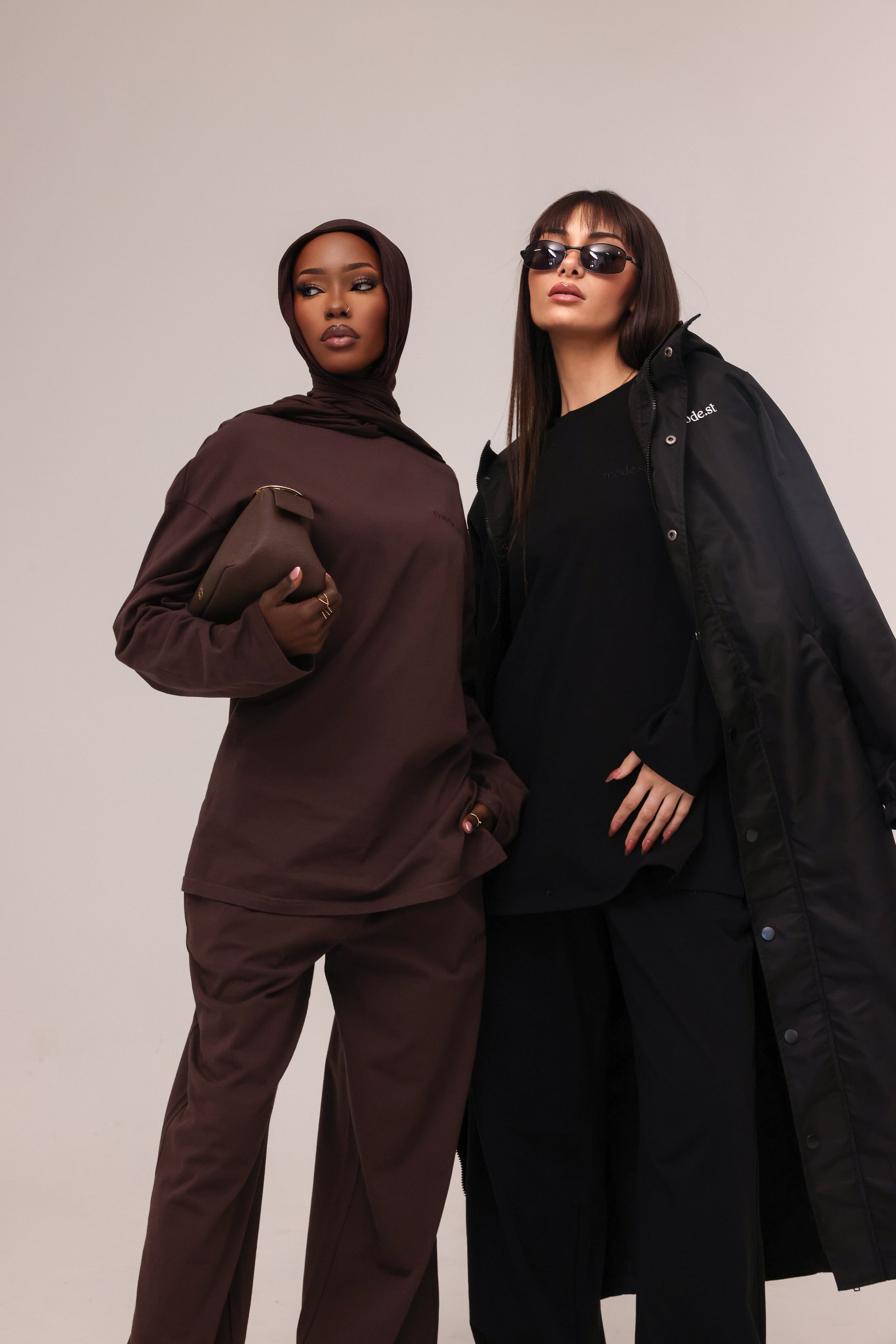 Mode.st Longline 2 in 1 Trench - Black