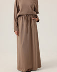 Mode.st Cotton Skirt - Taupe