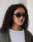 Mode.st Oval Frame Sunglasses - Dark Tort