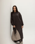 MODE.ST SWEATER DRESS - Pebble Grey