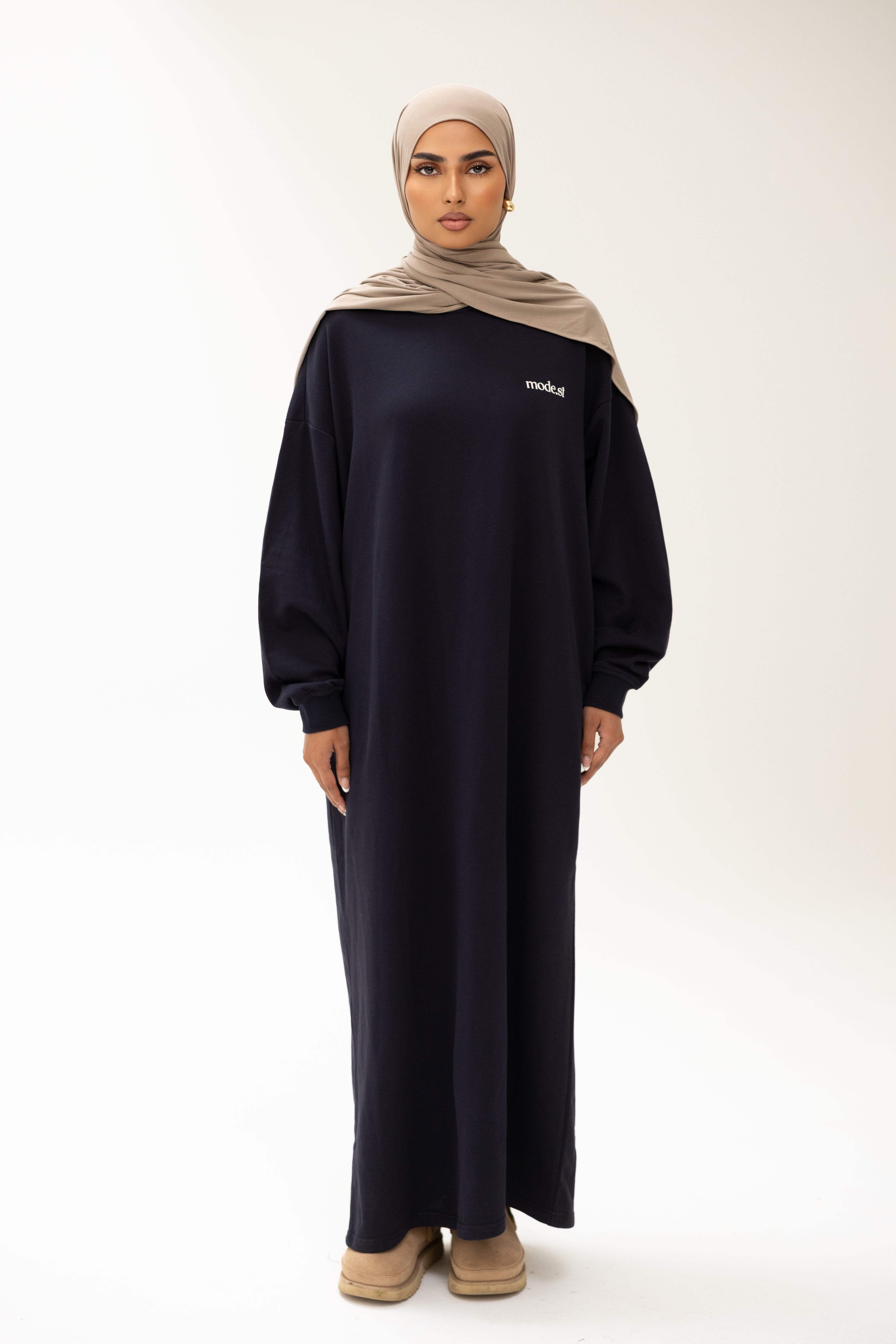 MODE.ST SWEATER DRESS - Navy