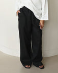 Mode.st Linen Pant - Black