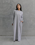 MODE.ST T-shirt Dress- Grey Marle