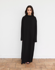 Oversized Jersey Dress - Black
