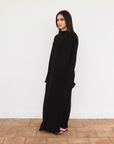 Oversized Jersey Dress - Black