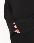 Oversized Jersey Dress - Black