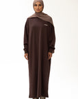 MODE.ST SWEATER DRESS - Mahogany