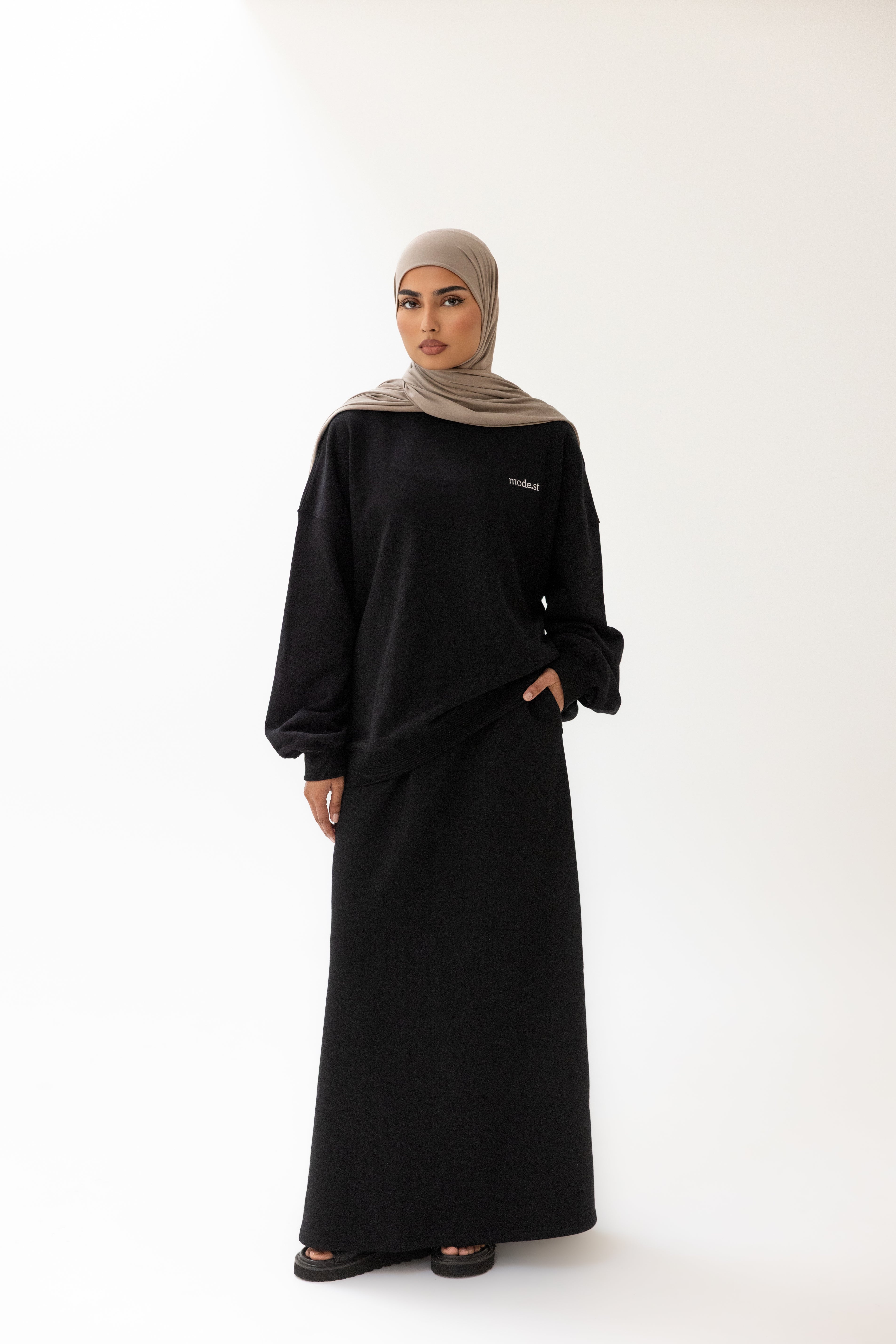 Mode.st Fleece Skirt - Black