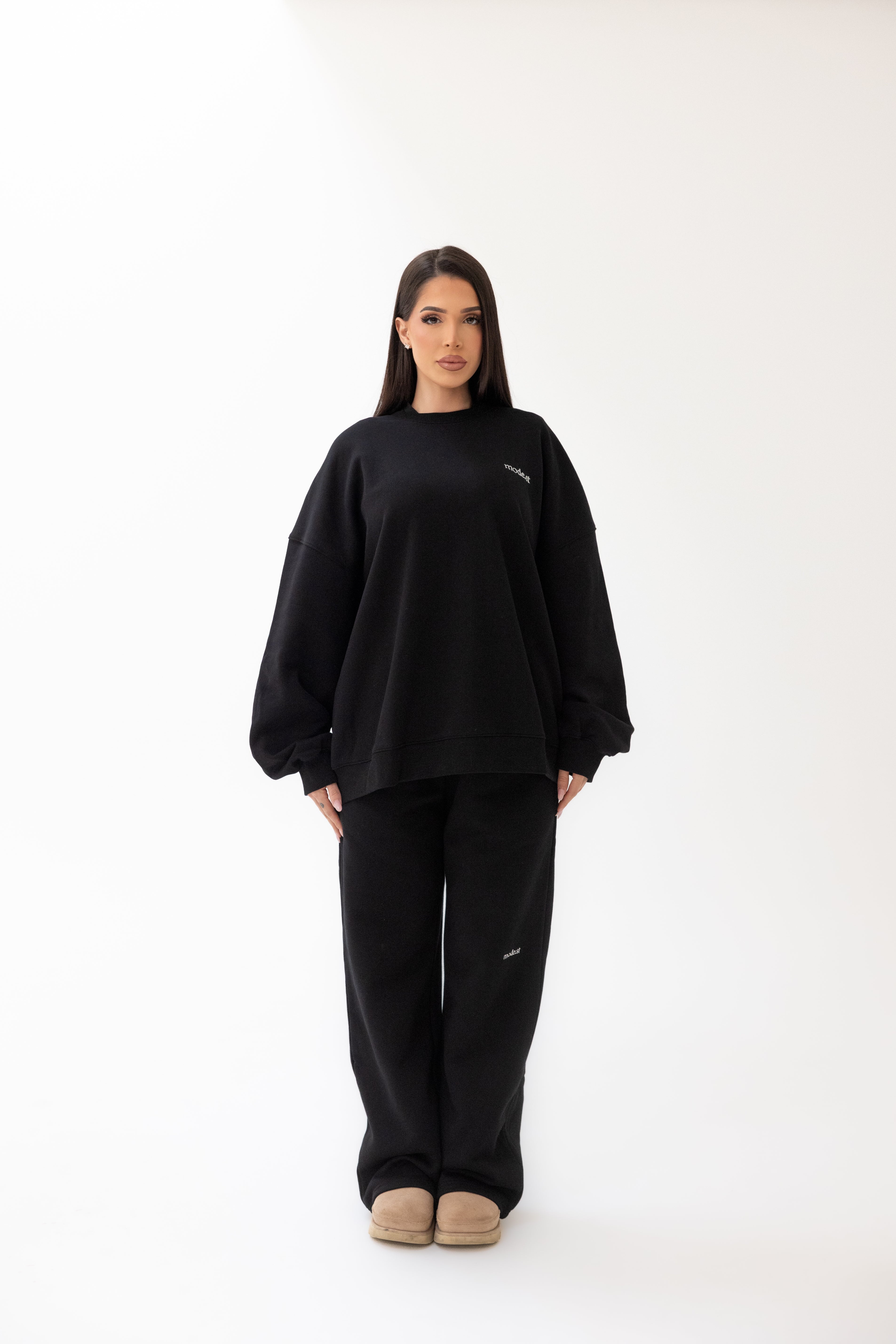 Mode.st Crewneck Jumper - Black