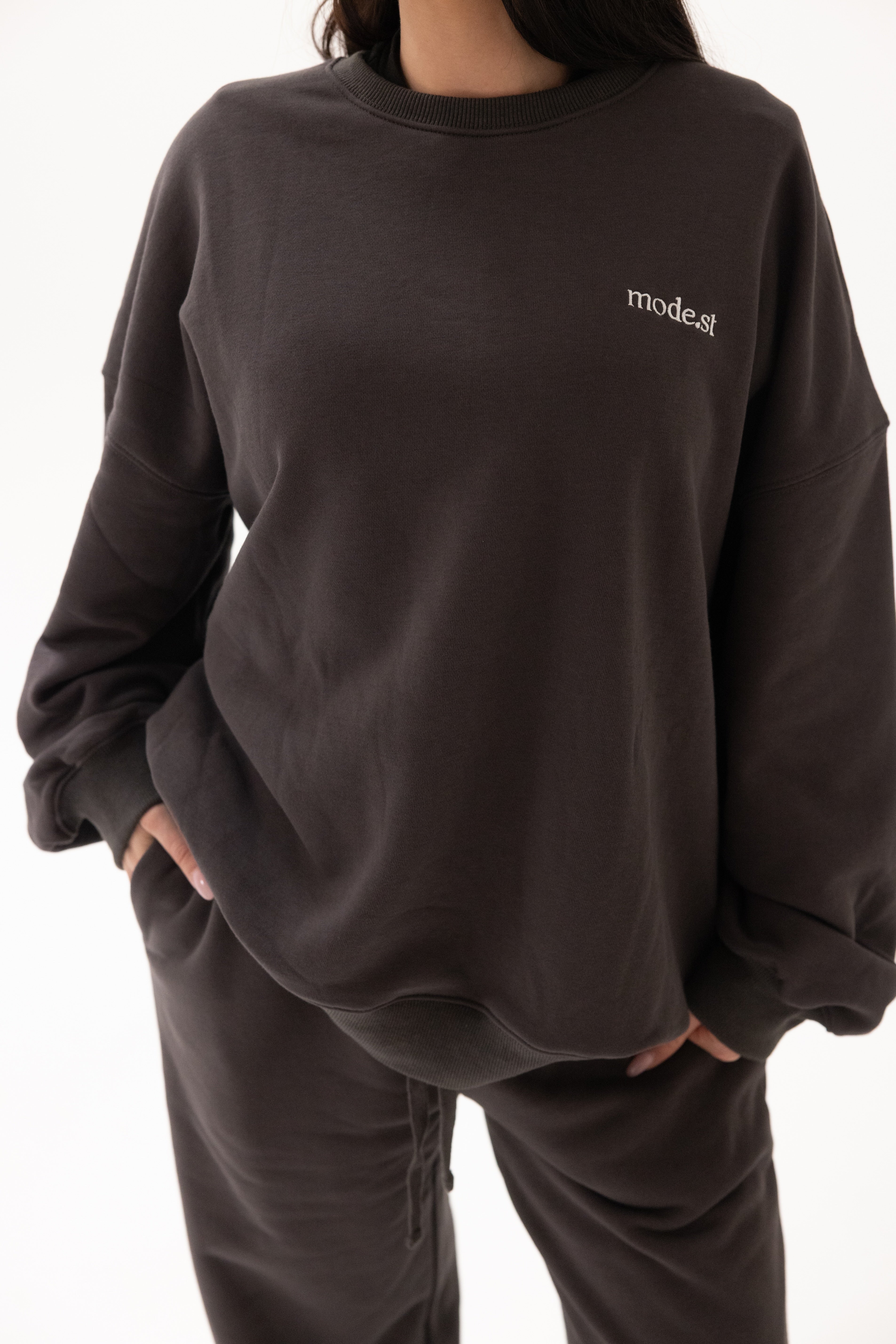 Mode.st Crewneck Jumper - Grey
