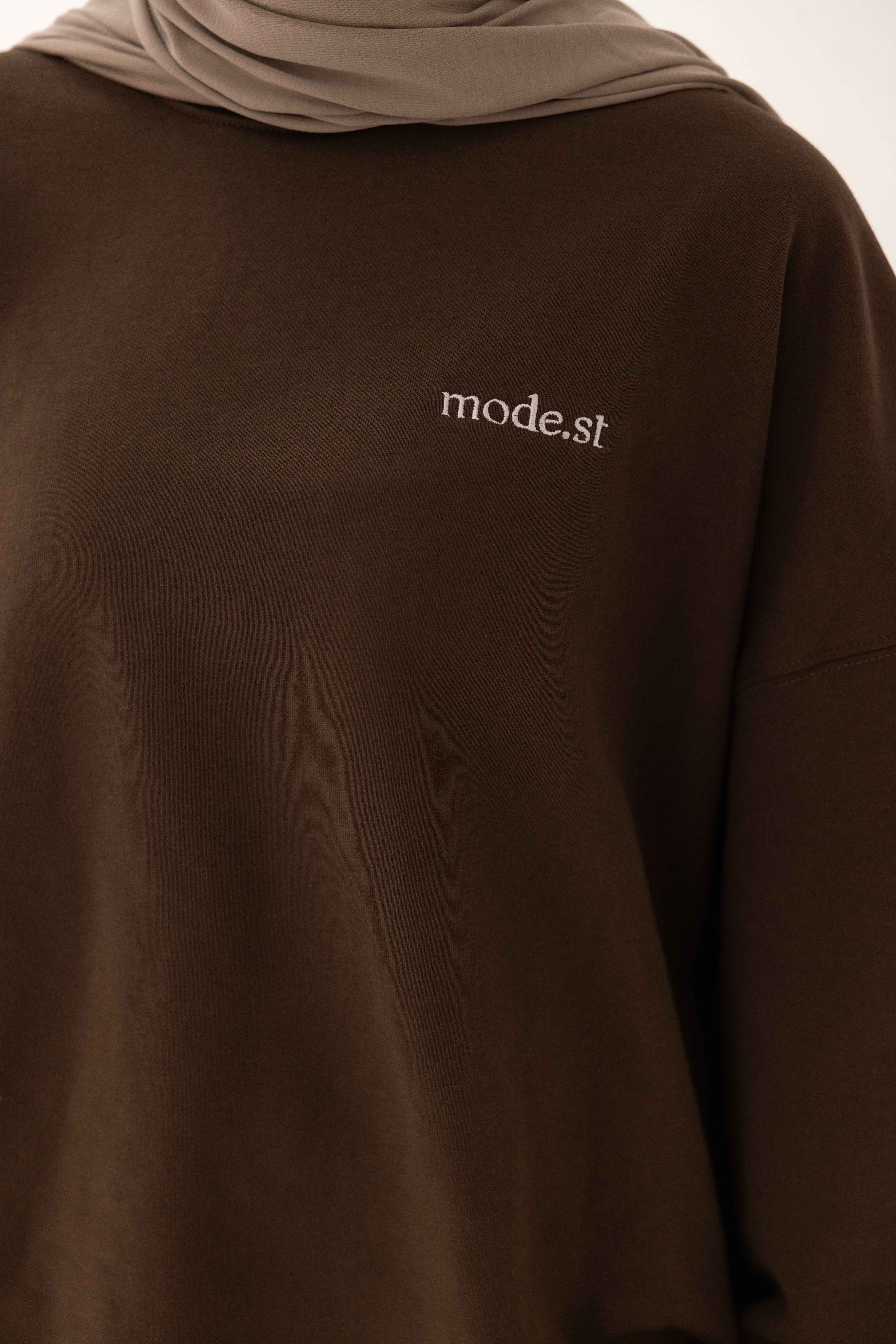 Mode.st Crewneck Jumper - Brown
