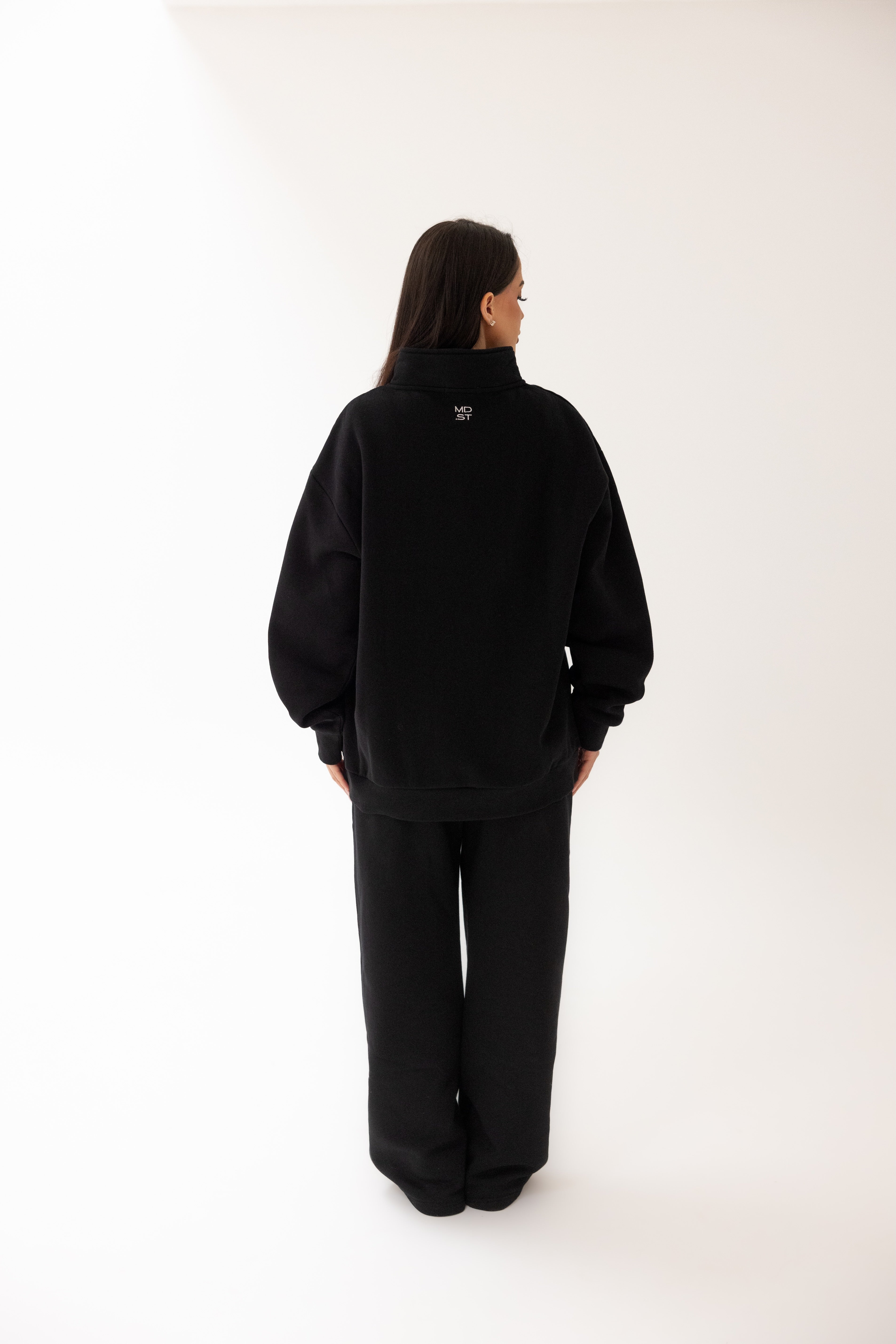 Mode.st 1/4 Zip Jumper - Black