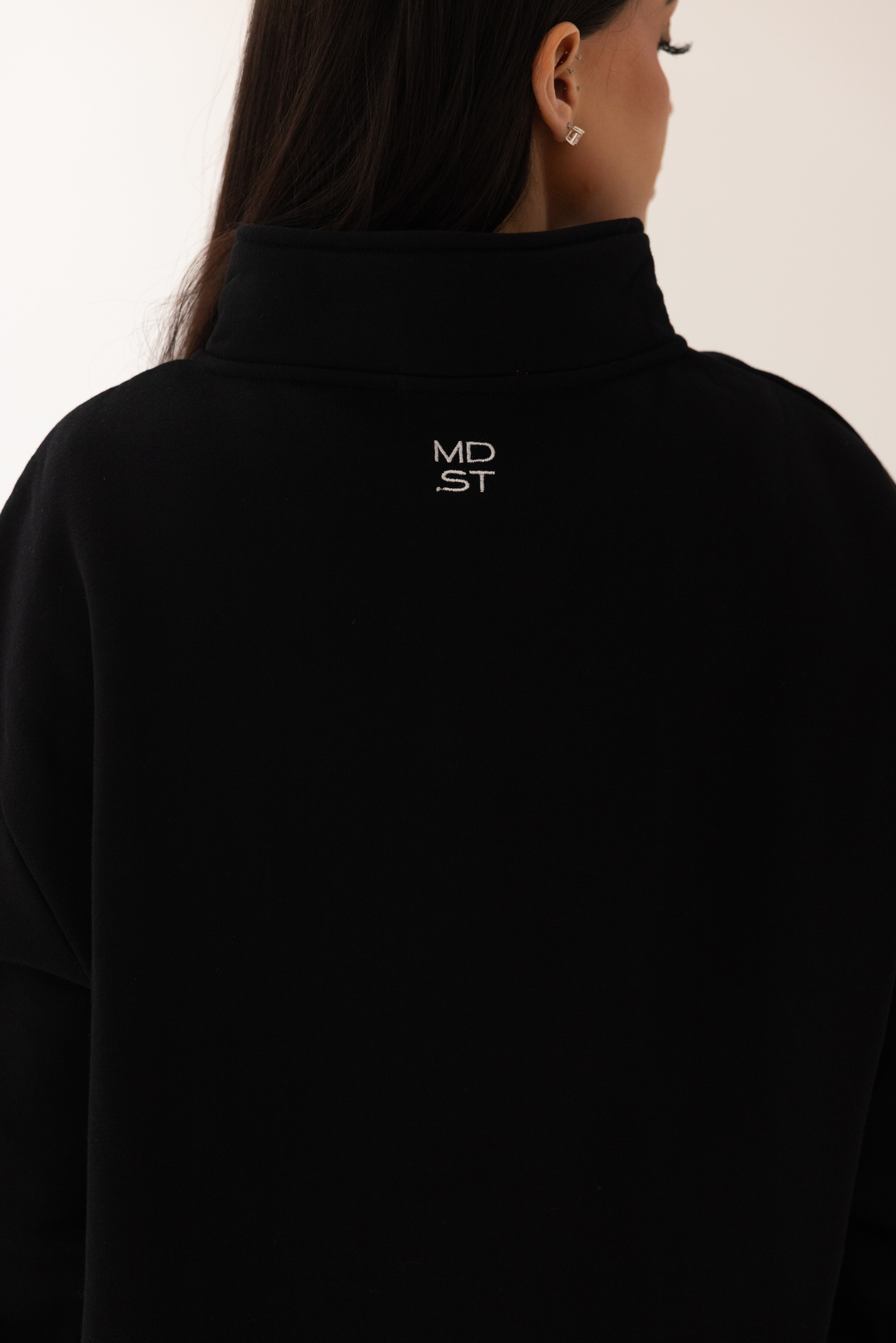 Mode.st 1/4 Zip Jumper - Black