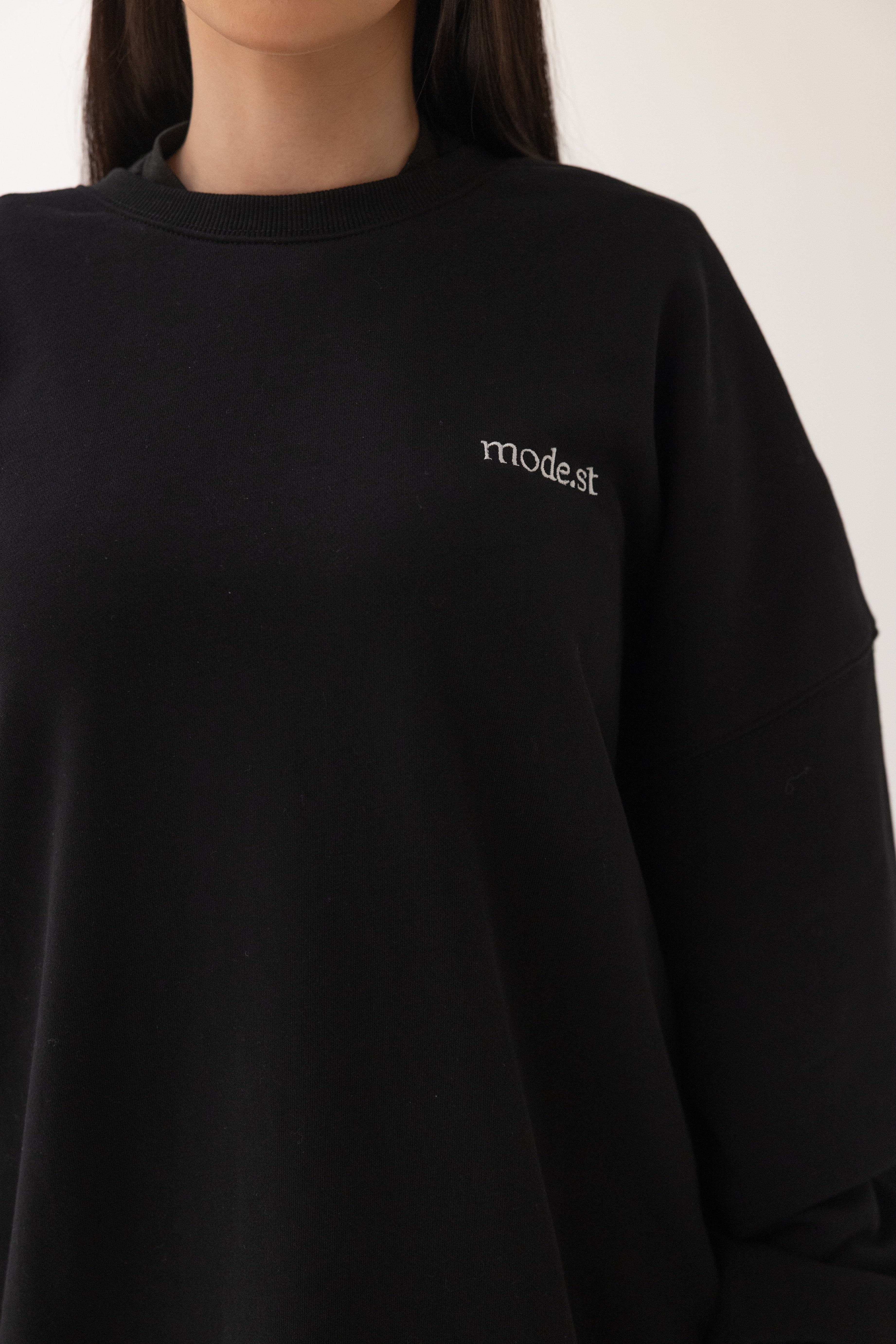 Mode.st Crewneck Jumper - Black